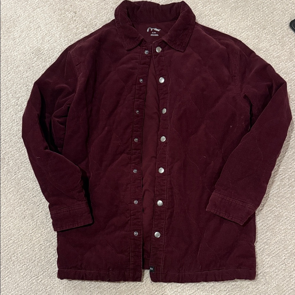art class Deep Burgundy Jean Jacket